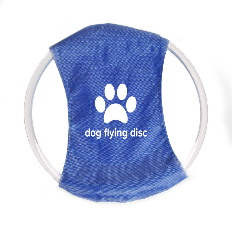 USB Rechargeable LED Dog Frisbee - Durable Glow-in-the-Dark Flying Disc for Night Play TMS