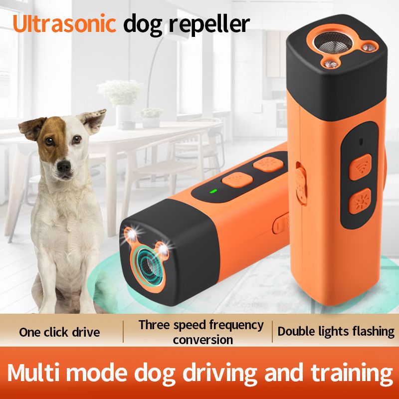 Handheld Ultrasonic Dog Repeller - Rechargeable Safety Device for Walking & Jogging TMS