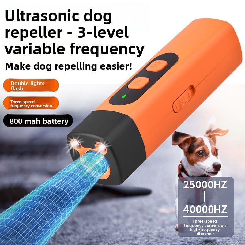 Handheld Ultrasonic Dog Repeller - Rechargeable Safety Device for Walking & Jogging TMS